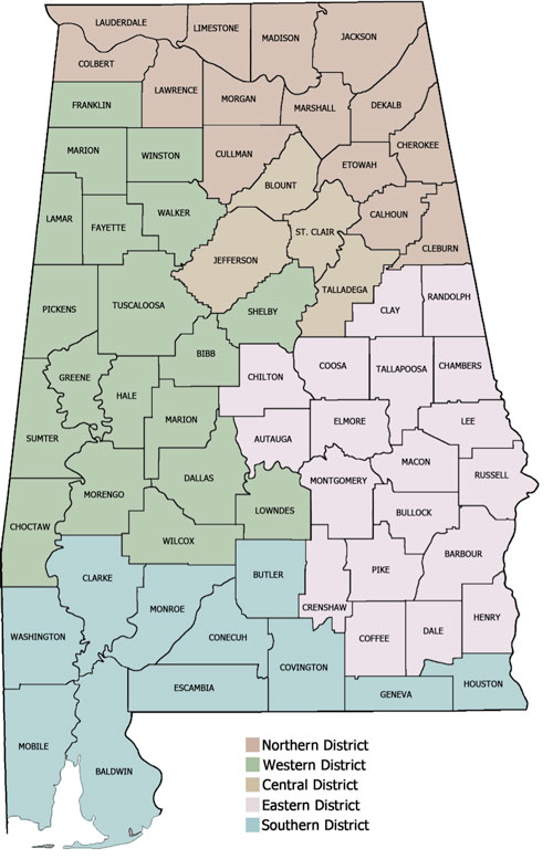 ABRID Board Member District Map