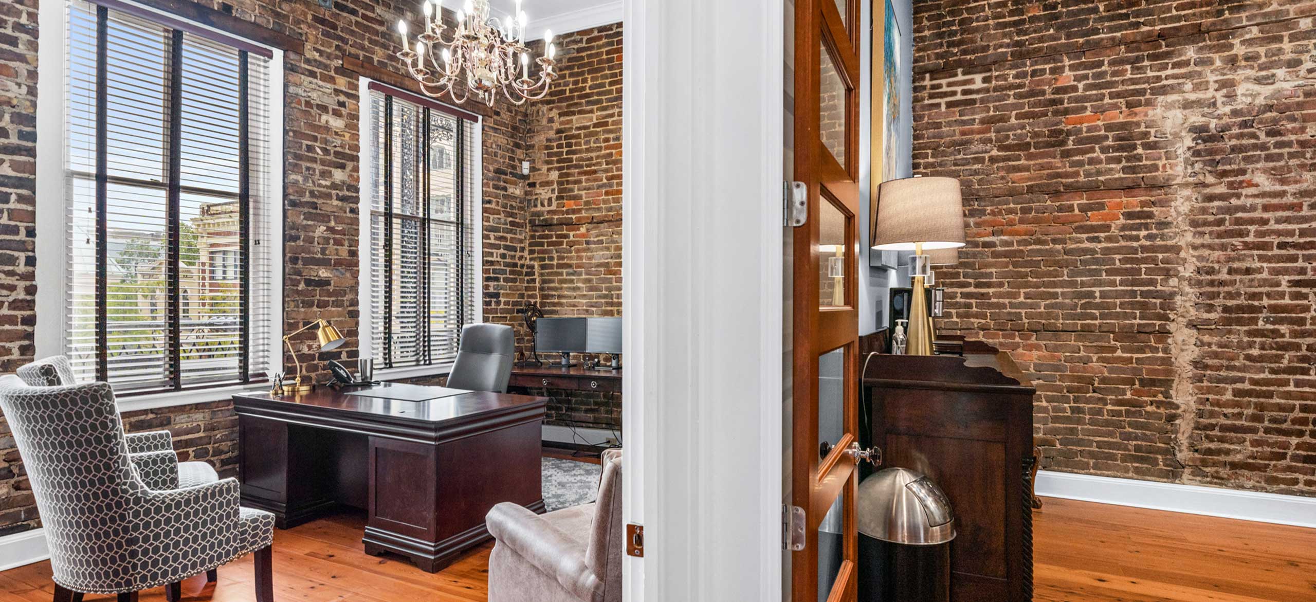 Image shows Registered Interior Designer: Abby Davis, Mobile | M&M Bank, Royal Street Work Sample