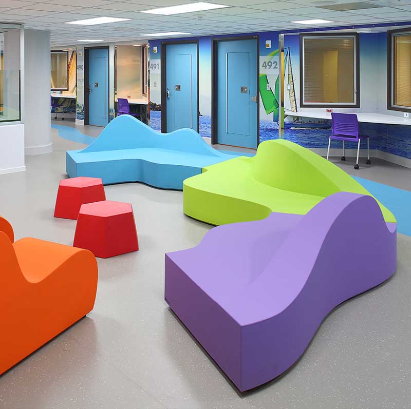 Image shows Registered Interior Designer: Faith Baumann | Birmingham, Children's Hospital of Alabama Work sample